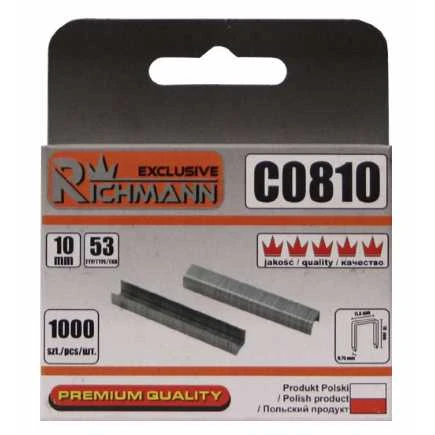 Kabės 53 tipo „RICHMANN" 10 mm, 1000 vnt.