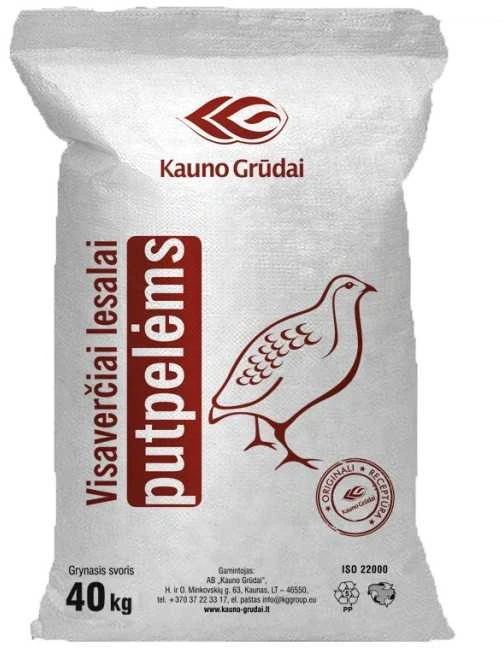 Kombinuoti pašarai putpelėms 40 kg