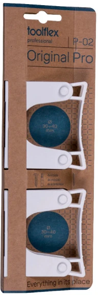 Baltas laikiklių komplektas 30–40 mm, 2 vnt., 632-3
