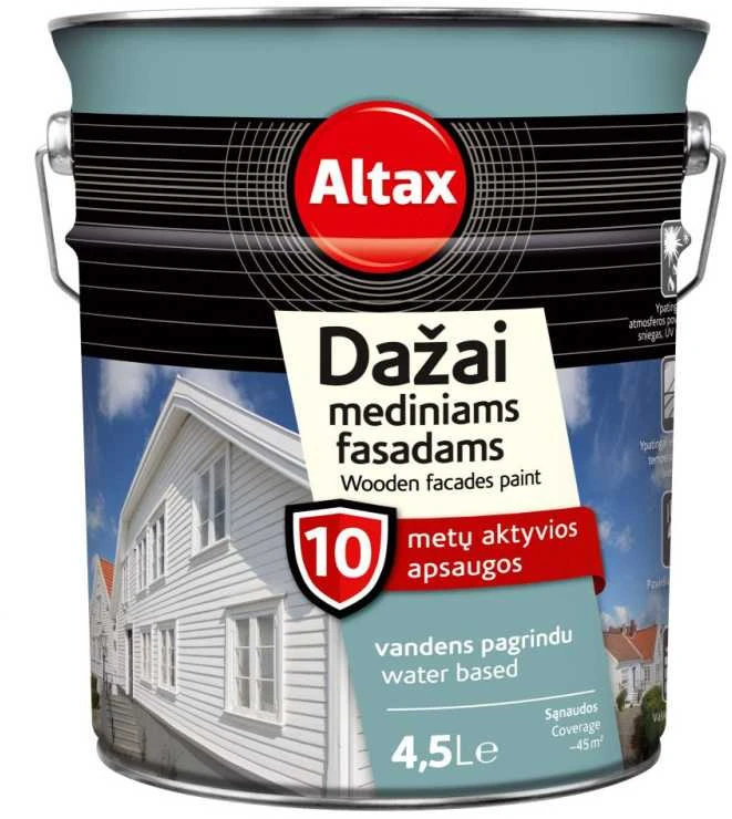 Medienos Dažai ALTAX šviesiai pilka 4,5 L