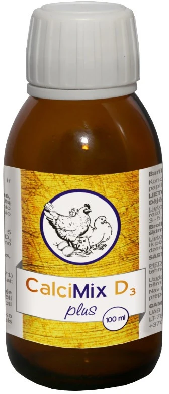 Pašarų papildas RUVERA CALCIMIX D3 PLUS, 100 ml