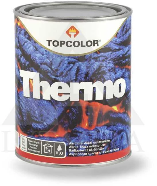 Radiatorių dažai TOPCOLOR THERMO balta pusiau blizgūs 1L