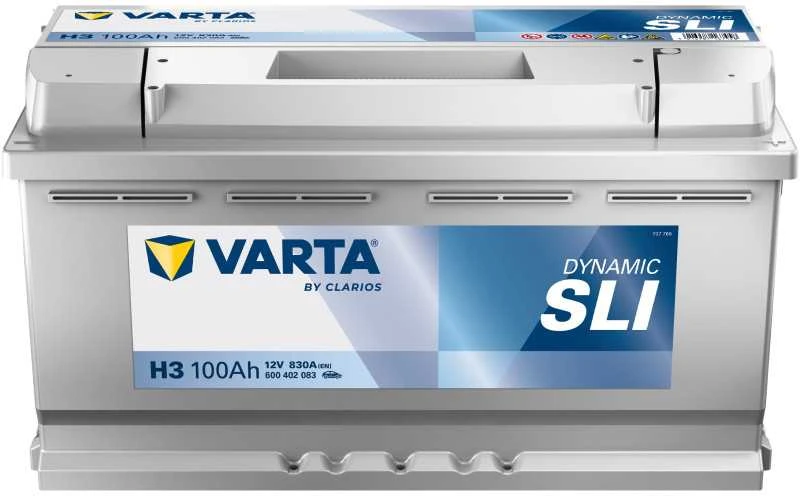 VARTA Sidabrinis Dynamic H3 (600402083) 100Ah akumuliatorius