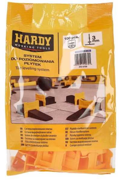 Plytelių išlyginimo sistema Hardy segtukai 3,0 mm, 100 vnt