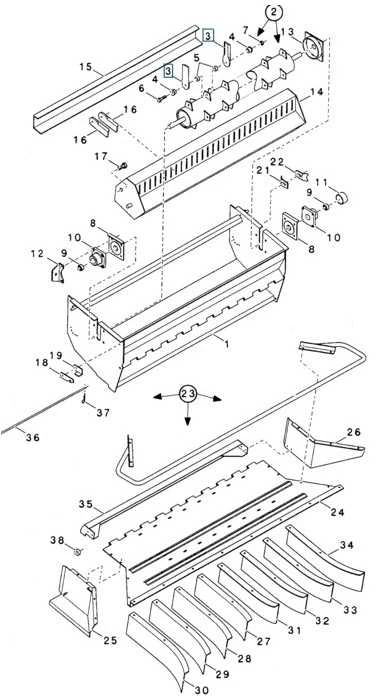 Smulkinimo peilis New Hollnad 84068444 /175X50X4X20/