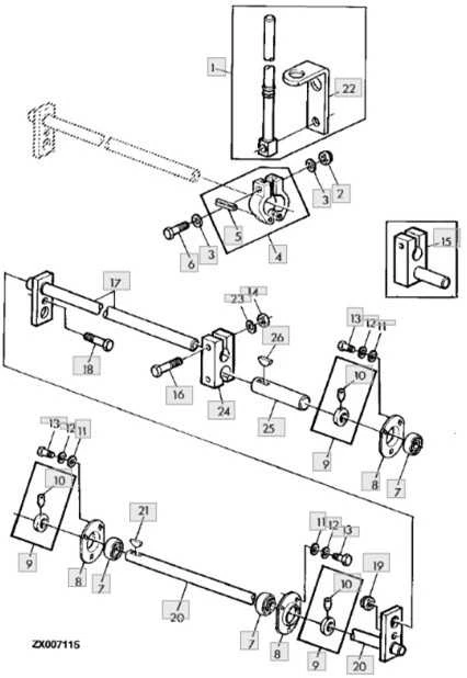 Sraigės piršto laikiklis JOHN DEERE AH107066
