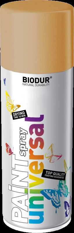 Universali aerozolinė emalė BIODUR, bronzinė, 400 ml