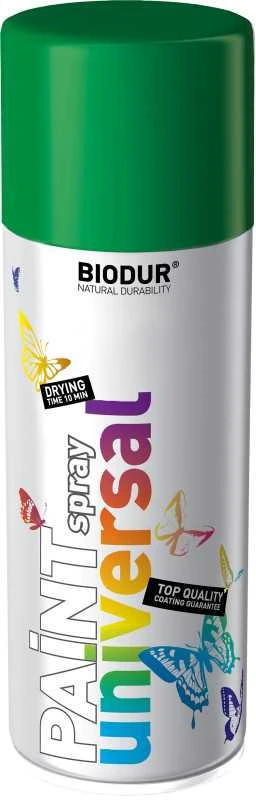 Universali aerozolinė emalė BIODUR, žalia RAL6029, 400 ml