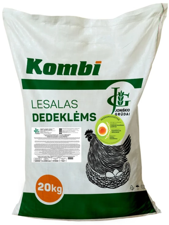 Visavertis lesalas dėsliosioms vištoms viso dėjimo periodu (negranuliuotas) po 20 kg JG