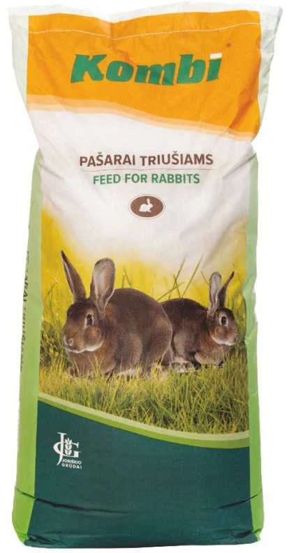 Visavertis pašaras jaunikliams ir suaugusiems triušiams po 25 kg Jg