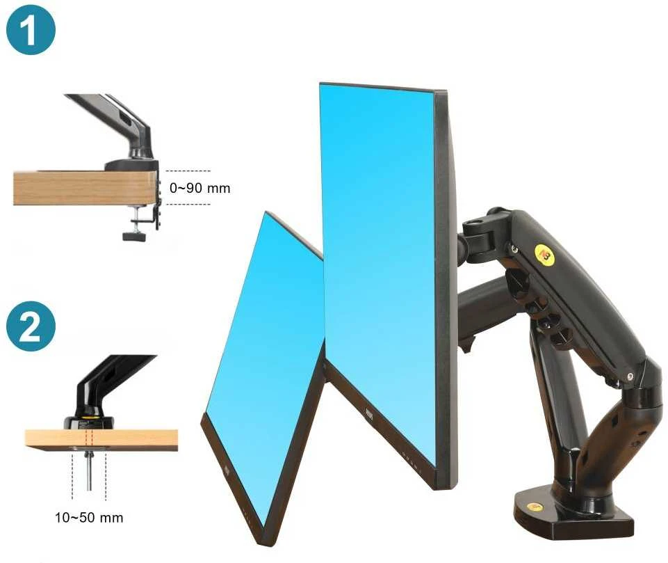 NB Monitoriu laikiklis F160 17''-27'' iki 2* 9kg