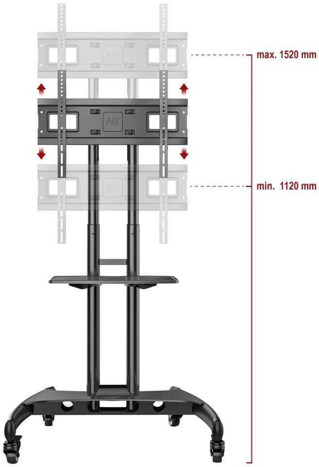 TV laikiklis ant ratų NB AVA1500-60-1P 32-75"