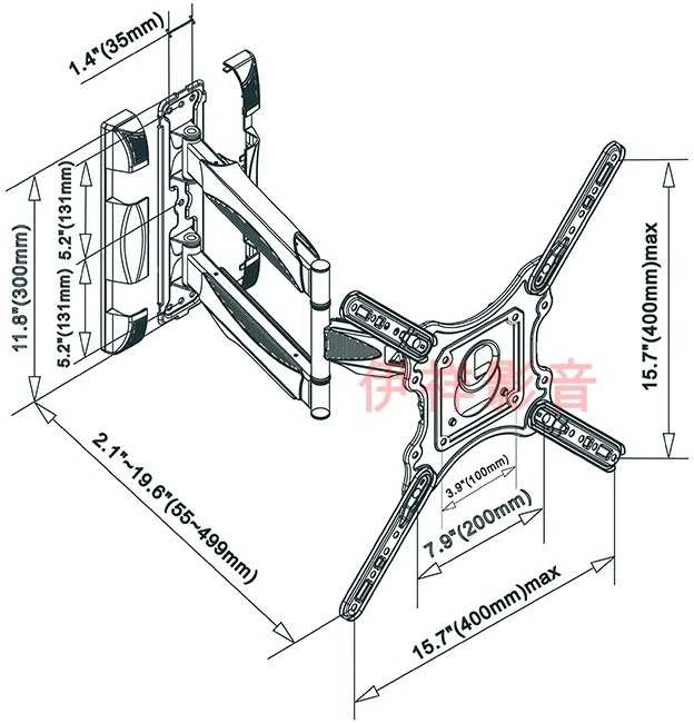 Electriclight TV laikiklis NB P4 32-55"