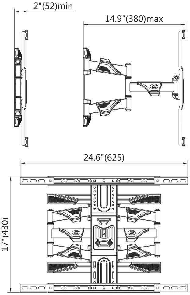 TV laikiklis NB P6 40-80"