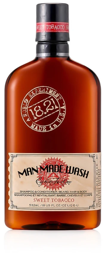 18.21 Man Made MAN MADE WASH Šampūnas gelis 3 viename saldaus tabako kvapas 532 ml