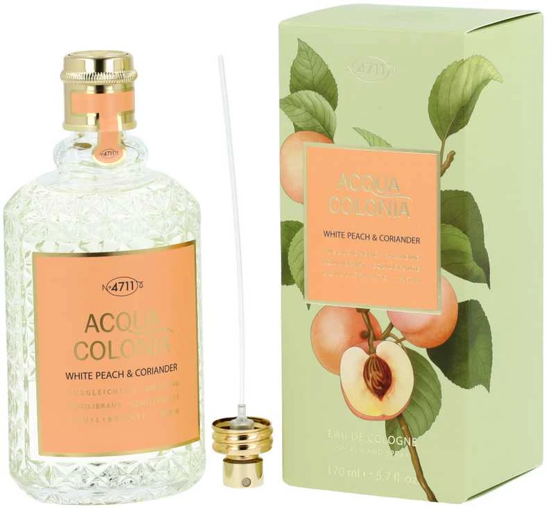 Odekolonas 4711 Acqua Colonia Baltas Peach And Coriander Eau De Cologne Purškiklis 170ml