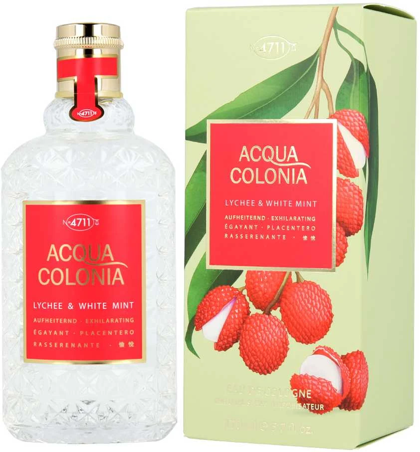 Odekolonas 4711 Acqua Colonia Lychee - Baltas Mint Eau De Cologne Purškiklis 170ml