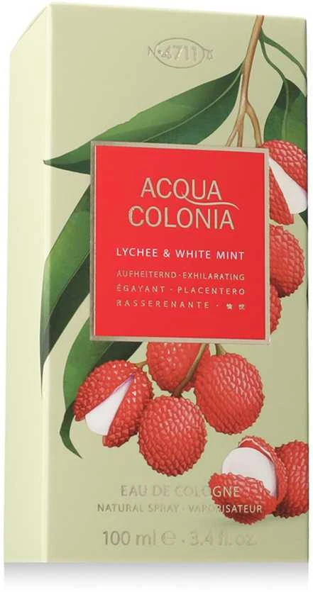 4711 Acqua Colonia Lychee & Baltas Mint EDC odekolonas unisex, 100 ml