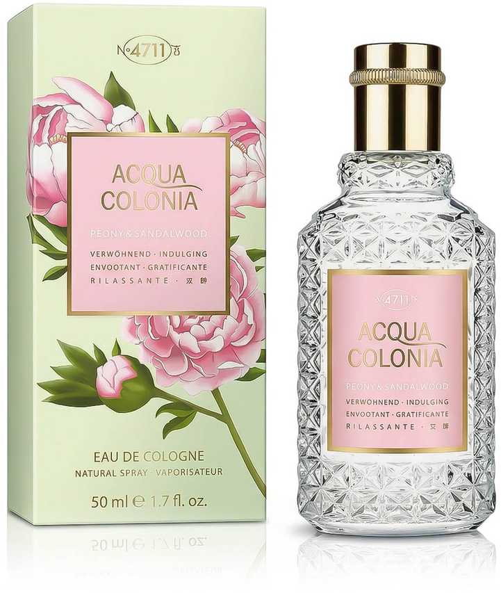 4711 Acqua Colonia Peony & Sandalwood EDC odekolonas unisex, 50 ml