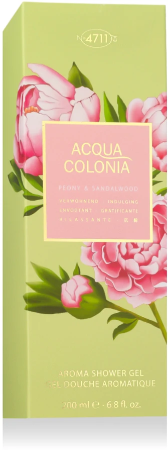 4711 Acqua Colonia Peony & Sandalwood Dušo želė, 200 ml