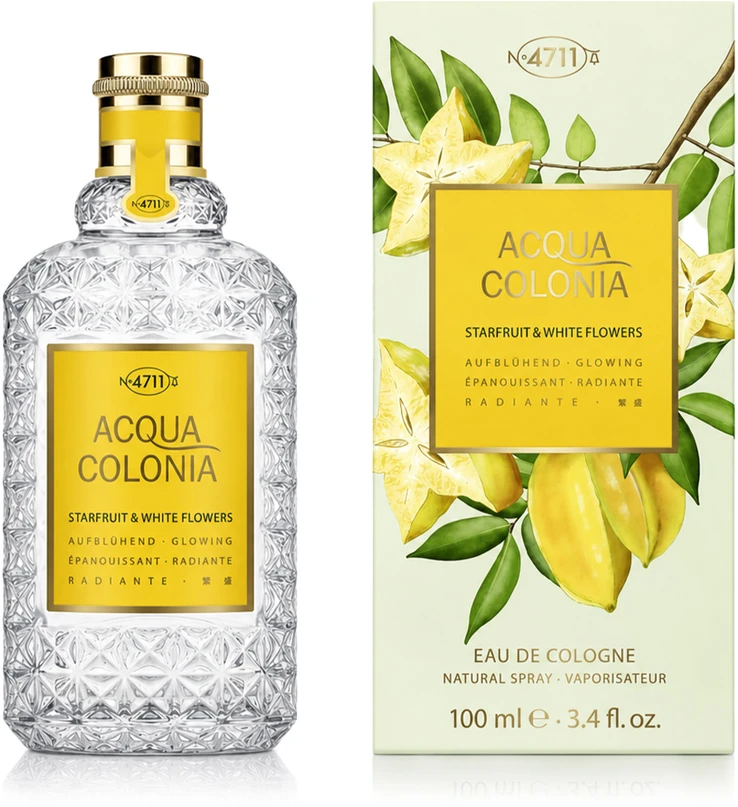 4711 Acqua Colonia Starfruit & Baltas Flowers EDC odekolonas unisex, 100 ml