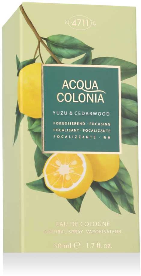 4711 Acqua Colonia Yuzu & Cedarwood EDC odekolonas unisex, 50 ml