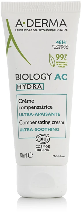 A-Derma Biology AC Hydra Ultra Soothing Kreminis, 40 ml