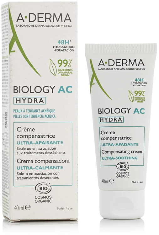 A-Derma Biology AC Hydra Ultra Soothing Kreminis, 40 ml