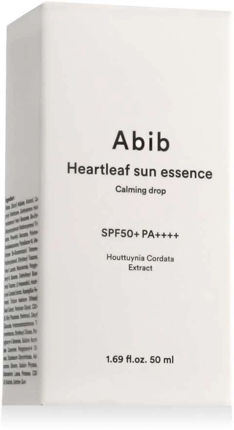 Abib Heartleaf Sun Essence Calming Drop SPF 50+ PA++++ raminantys apsauginiai lašai nuo saulės, 50 ml