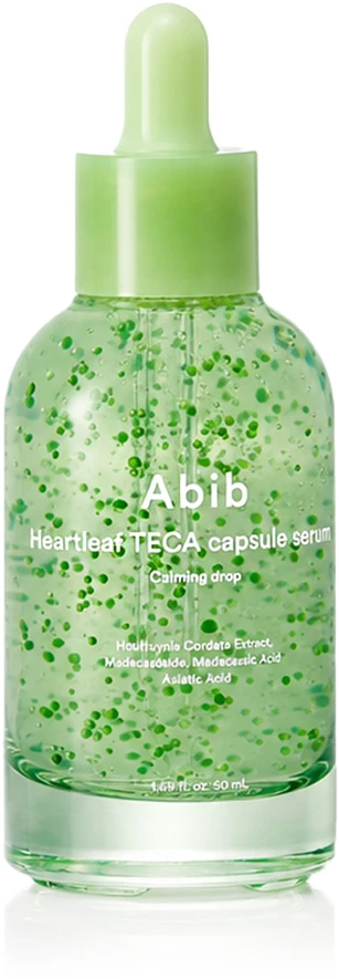 Abib Heartleaf TECA Capsule Serum Calming Drop raminamasis veido serumas, 50 ml