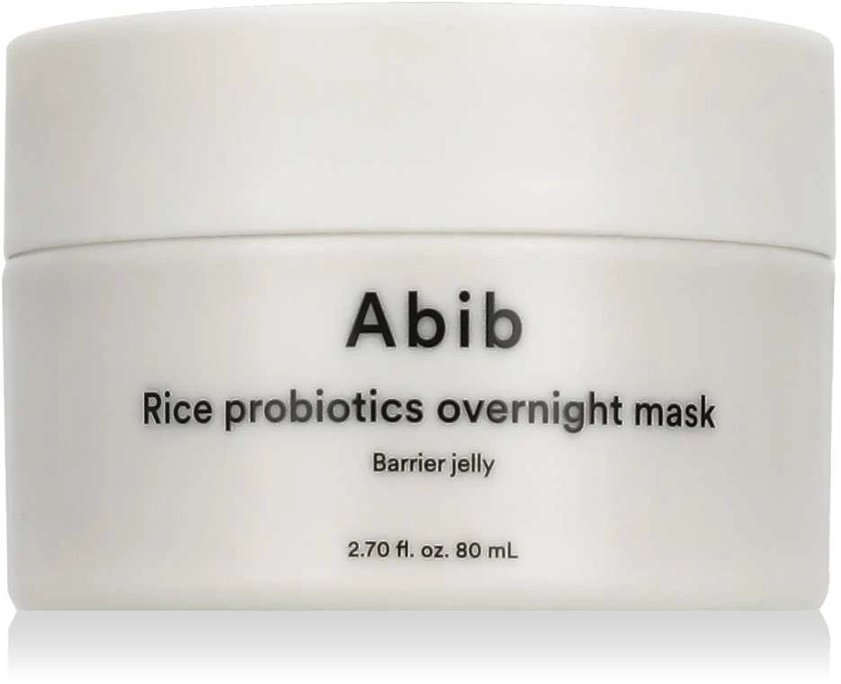 Abib Rice Probiotics Overnight Mask Barrier Jelly Face Mask naktinė gelinė veido kaukė su probiotikais, 80 ml