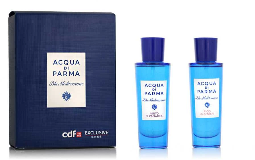 Set Acqua di Parma: Blu Mediterraneo - Fico di Amalfi Eau De Toilette Unisex, 30 ml + Mėlyna Mediterraneo - Mirto di Panarea Eau De Toilette Unisex, 30 ml