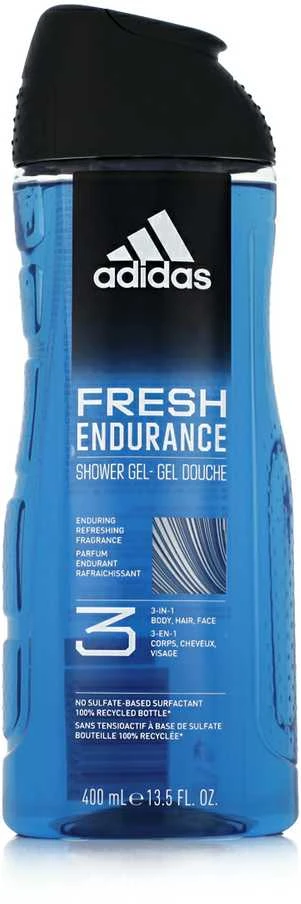Adidas Fresh Endurance Dušo želė 3-In-1 Dušo želė vyrams, 400 ml