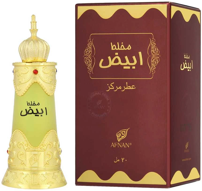 Afnan Mukhallat Abiyad Aliejiniai Kvepalai UNISEX (Vyrams ir Moterims) 20ml