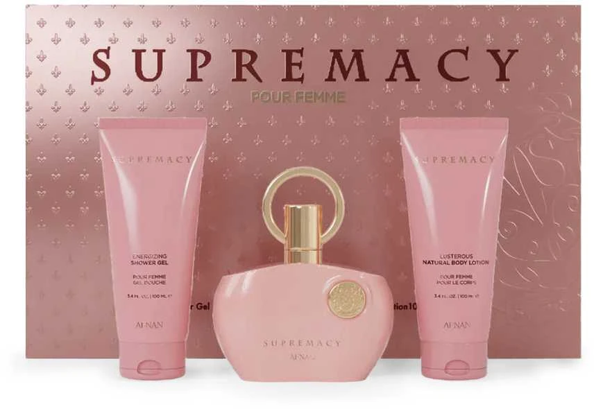 Afnan Supremacy Eau De Parfum Pour Femme, 100 ml Gel De Baño, 100 ml Locion Corporal Perfumada, 100 ml