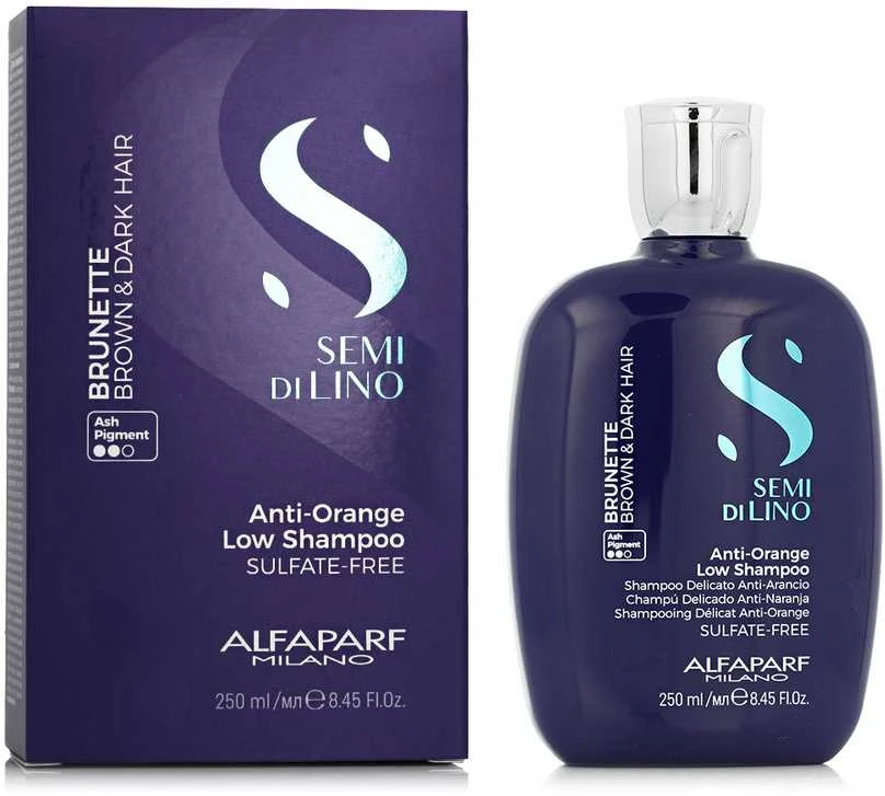 Alfaparf Milano Semi Di Lino Brunette Brown y Dark šampūnas 250ml