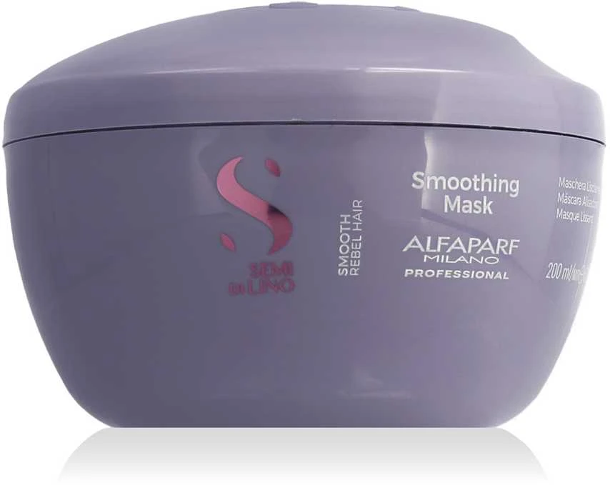 Alfaparf Milano Semi Di Lino Smooth plaukus glotninanti kaukė 200ml