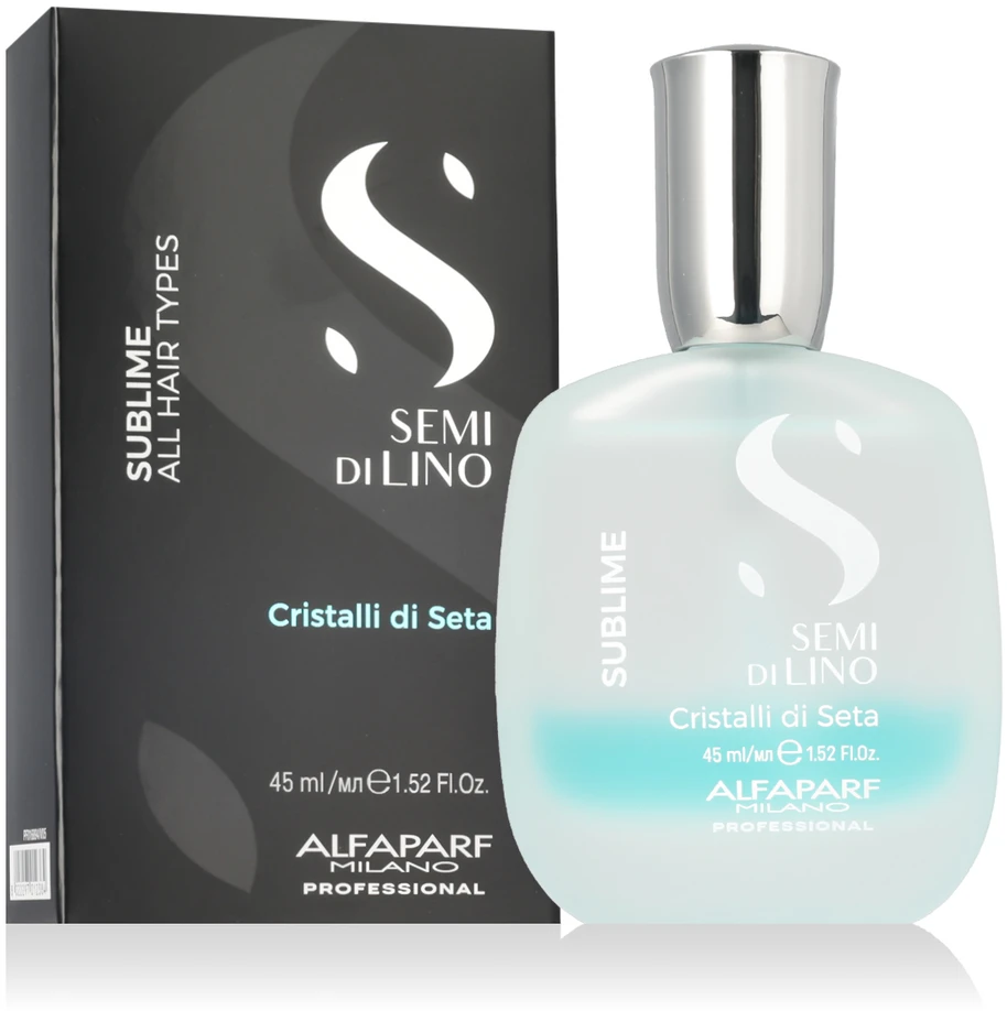 Alfaparf Milano Semi Di Lino Sublime Cristalli Di Seta dvifazis serumas 45ml
