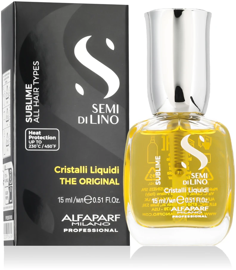 Alfaparf Milano Semi Di Lino Sublime aliejus Visų tipų plaukams 15ml