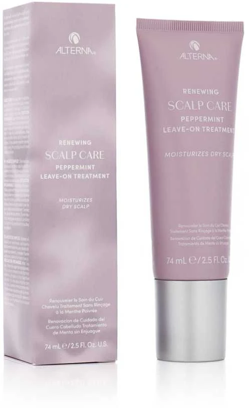 Alterna Renewing Scalp Care Peppermint Leave-on Treatment nenuplaunama priemonė galvos odai, 74 ml