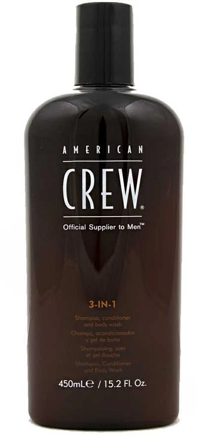 Šampūnas, kondicionierius ir dušo želė American Crew 3in1 Šampūnas, Conditioner, Kūno prausiklis 450ml