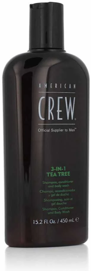 American Crew 3 in 1 Tea Tree kondicionierius ir kūno prausiklis 450ml