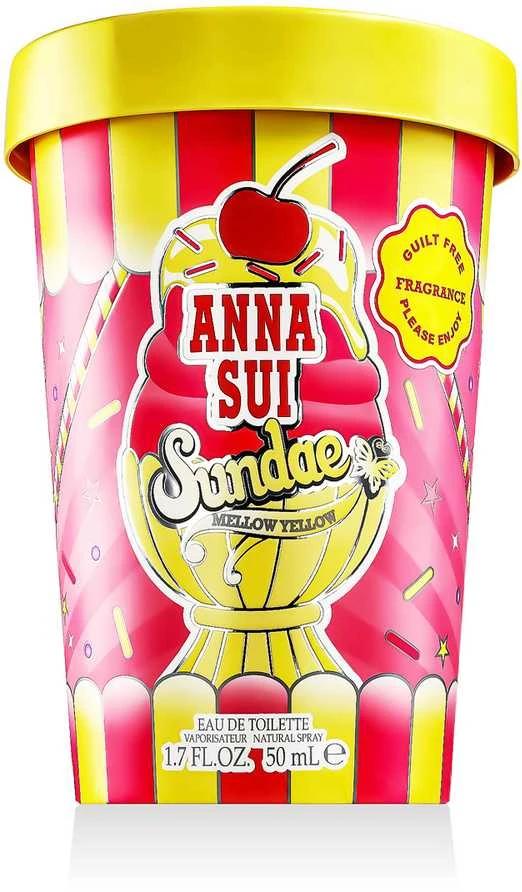 Anna Sui Sundae Mellow Geltona EDT tualetinis vanduo moterims, 50 ml