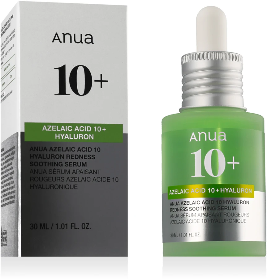 Anua Azelaic Acid 10 Hyaluron Redness Soothing Serum Veido serumas, 30 ml