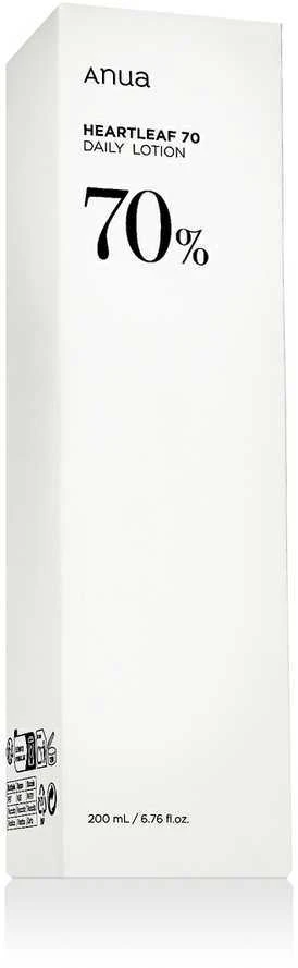Anua Heartleaf 70% Daily Lotion Raminantis ir drėkinantis veido losjonas, 200 ml