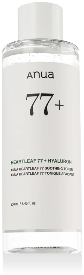 Anua Heartleaf 77+ Hyaluron Soothing Toneris raminamasis veido tonikas, 250 ml