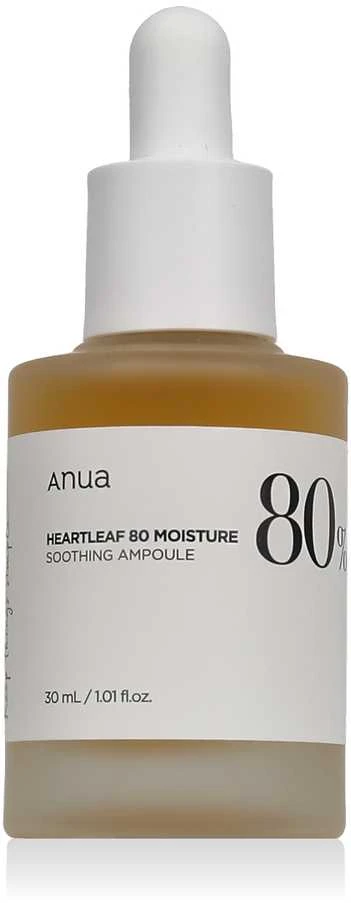 Anua Heartleaf 80% Moisture Soothing Ampoule Raminamasis serumas, 30 ml