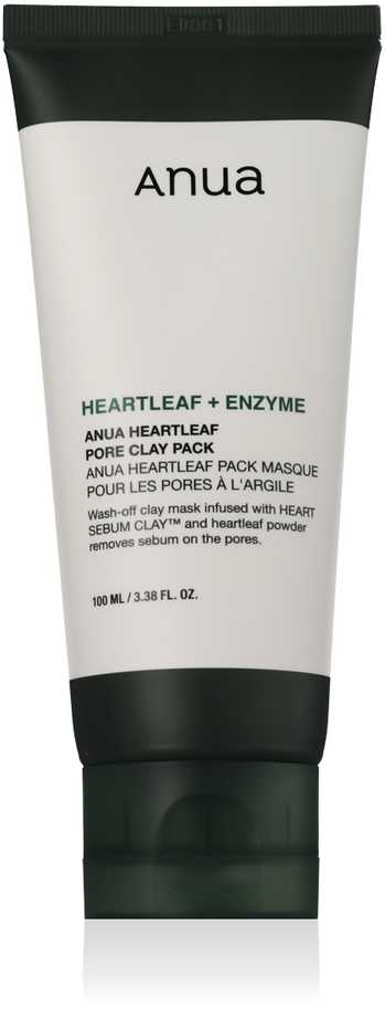 Anua Heartleaf Pore Clay Pack Poras minkštinanti molio kaukė, 100 ml