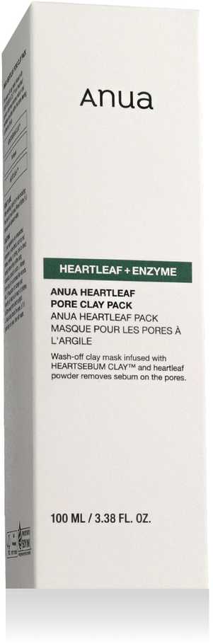 Anua Heartleaf Pore Clay Pack Poras minkštinanti molio kaukė, 100 ml