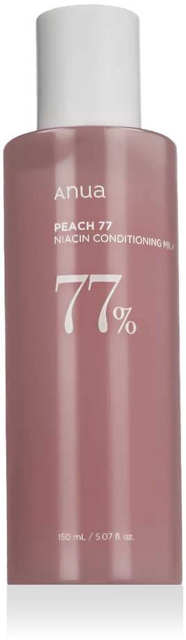 Anua Peach 77% Niacin Conditioning Milk Drėkinamasis pienelis su persikų ekstraktu, 150 ml